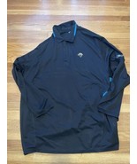 Jacksonville Jaguars Vtg Reebok NFL Black Long Sleeve Polo Shirt Size 4XL  - £23.46 GBP