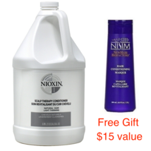 NIOXIN System 1 Scalp Therapy Thickening Conditioner 128oz +Free Gift Masque 6.8 - £58.34 GBP