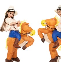Inflatable Kid Costume CHOOSE CHARATER USB fan air filled fun child dress up eve - £19.93 GBP