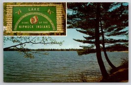 Lake Chargoggagogg Home of The Nipmuck Indians Webster MA Postcard X21 - £6.35 GBP