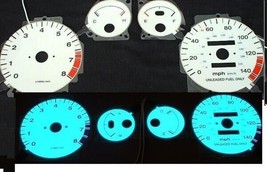 Fits 90 91 92 93 Acura Integra AT Automatic MT Manual White Face Glow Gauges - $29.69