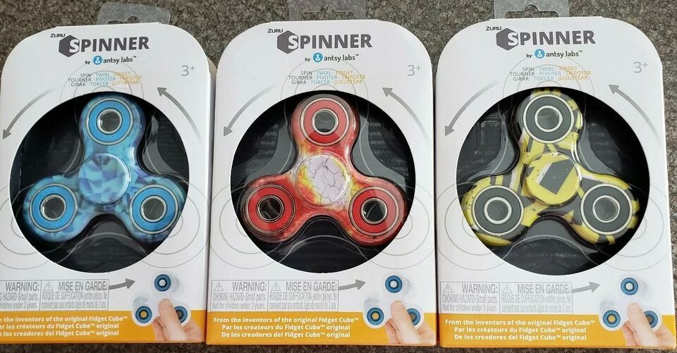 Primary image for Three ~ Antsy Labs Fidget Spinners ~ Zuru ~ Multicolored ~ Spin ~ Twirl ~ Fidget