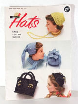 Vintage HATS BAGS COLLARS BULKIES Knit Crochet Patterns STAR HAT BAG BOO... - $9.49