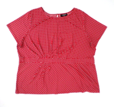 Liz Claiborne Career Woman Top Plus 3X Red - £10.88 GBP