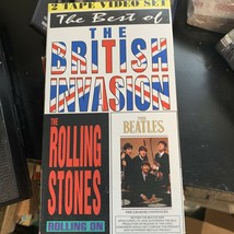 Best of the British Invasion VHS Rolling Stones &amp; Beatles Two Tapes - £11.19 GBP