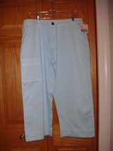 FRESH PRODUCE Pants M Skye Sateen Clamdiggers  - £17.29 GBP