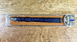 Vintage Speidel (NIB) Blue &amp; Silver Watch Band Calf Leather (Bison Glace... - £15.41 GBP
