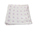 ADEN AND ANAIS SWADDLE MUSLIN COTTON BABY SECURITY BLANKET WHITE PURPLE ... - $37.05