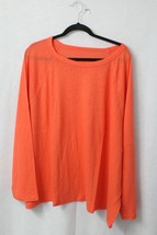 Women&#39;s Plus Size Long Sleeve Linen T-Shirt - A New Day Color: Coral - Size 4X  - £3.97 GBP