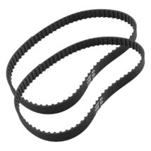 2Pcs 150XL 037 Timing Belt 75 Teeth Black Cogged Rubber Geared Belt 10mm... - $9.34