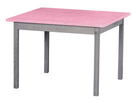 Children&#39;s Play Table - Pink &amp; Gray Amish Handmade Wood Toddler Furniture Usa - £201.42 GBP