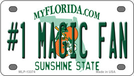 Number 1 Magic Fan Florida Novelty Mini Metal License Plate Tag - £11.54 GBP