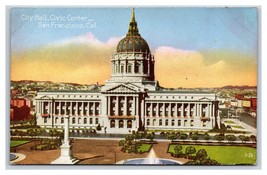 Città Hall Costruzione San Francisco California Ca Unp Non Usato DB Cartolina W4 - £2.64 GBP