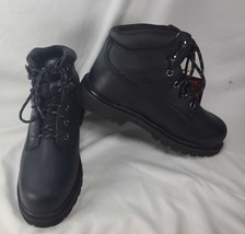 Dexter Black Steel Toe Black Work Boots 7.5W Douglas ASTM Rated Oil Resistant - £44.75 GBP