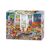 LaModaHome 1500 Piece Florist Flower Collection Jigsaw Puzzle for Family Friend  - £25.77 GBP