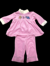 VTG Winnie the Pooh Baby Girl Outfit 6-9M Sweater Sweatshirt Pants 100 Acre Y2K - £55.77 GBP