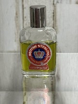 British Sterling Mens Cologne Tiny Glass Bottle 1/2 Ounce Vintage - £5.29 GBP