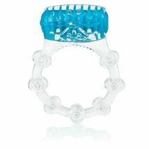 Color Pop Quickie Screaming O Vibrating Ring Silicone Cockring Blue - $221.25 MXN