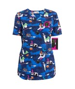 Scrubstar Women&#39;s (WM32T738GD)Halloween Creature V-Neck Print Scrub Top,... - $346.45 MXN