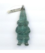 Green Glass Gnome Hanging Decoration Ornament - £11.99 GBP
