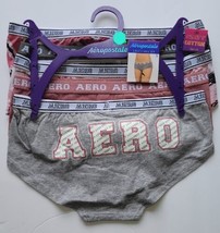 Aeropostale Logo Hipster Underwear Panties, 5 Pack, Size: S, M, L, XL - $14.98