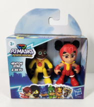 PJ MASKS Newton &amp; An Yu Power Heroes 2023 Super Hero Figure 2 Pack 2023 - £9.76 GBP