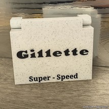 Gillette 40&#39;s Style Super Speed Safety Razor Case With Blade Bank: USA Made - $466.47 MXN