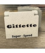 Gillette 40's Style Super Speed Safety Razor Case With Blade Bank: USA Made - $34.51 CAD