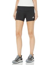 adidas Women&#39;s 4 Inch Shorts, Black/White, Large - $16.30