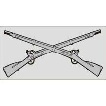 ARMY INFANTRY CROSSED RIFLES CAR WINDOW MILITARY DECAL - £14.93 GBP