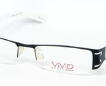 Neu ViViD 361 C1 Schwarz/Weiß Brille Metall Rahmen 53-16-140mm - $56.53