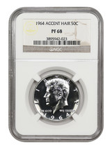 1964 50C Accented Hair NGC PR68 - $305.55