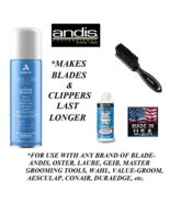 ANDIS 5 in ONE CLIPPER BLADE COOL CARE PLUS SPRAY,OIL&amp;BRUSH SET-Cleaner,... - $26.99