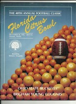 1985 Citrus Bowl Game Program Ohio State BYU - £65.27 GBP