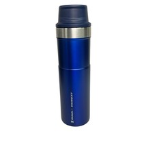 Stanley Starbucks Classic 20 oz One Hand Vacuum Tumbler Blue Shiny Push ... - $99.00