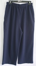 Sport Savvy Blue Pants Elastic Waist 2 Side Pockets Sz M #8848 - £10.57 GBP