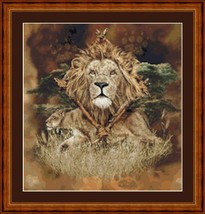 LION DIAMOND - pdf cross stitch chart Original Artwork ©  Steven Michael... - £9.39 GBP