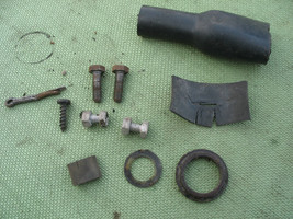 RANDOM MISCELLANEOUS FRAME PARTS LOT 1973 73 HONDA CB350F CB350 FOUR CB ... - £6.22 GBP