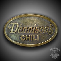 Vintage Dennison&#39;s Chili Belt Buckle Embossed Gold-Tone Retro Style - £17.53 GBP