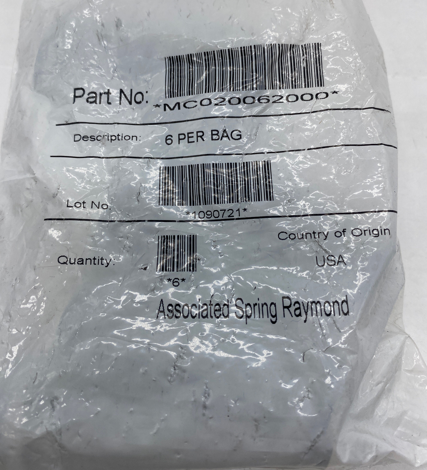 NEW Associated Spring Raymond MC020062000 Springs Lot of 6 - $36.20