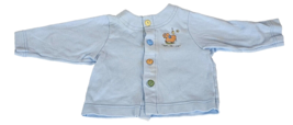 Carters John Lennon Blue Lightweight Cardigan Shirt Baby Boy Elephant Cotton 6-9 - £15.56 GBP