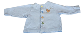 Carters John Lennon Blue Lightweight Cardigan Shirt Baby Boy Elephant Cotton 6-9 - £15.52 GBP