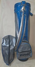 Vintage PING Golf Club Bag  4 Way. Single Strap with Rain Hood Cover - $1,996.89 MXN