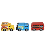 Toy State Road Rippers 1/55 Plastic Bus Garbage Truck Delivery Truck 3 1/2&quot; - $223.90 MXN