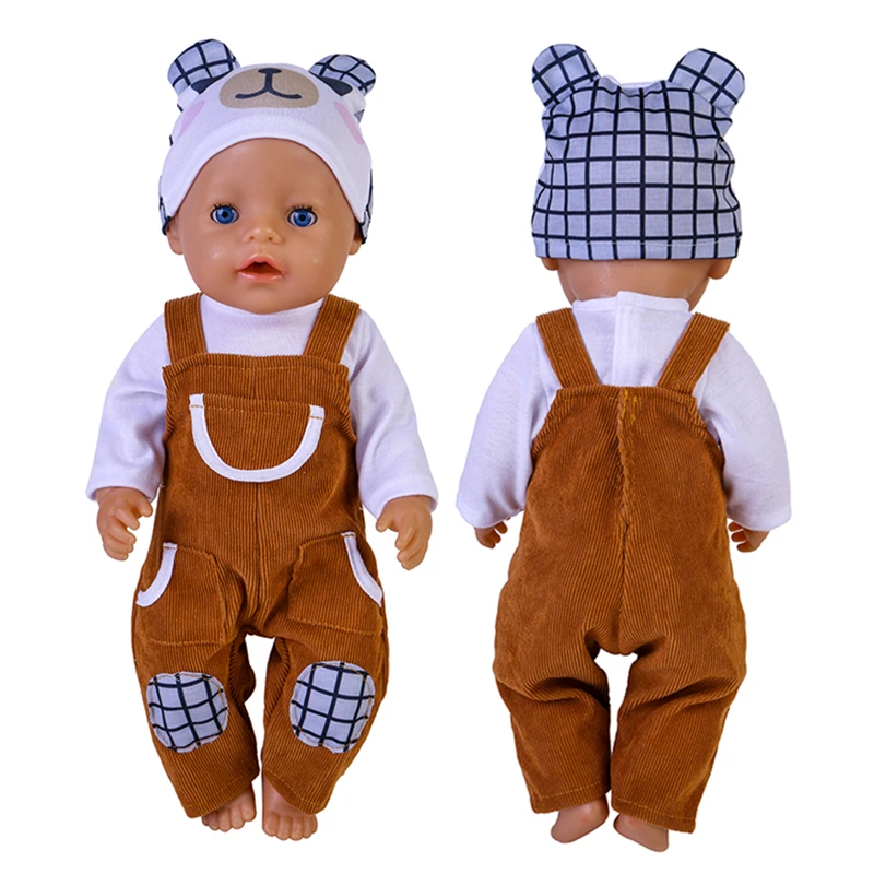 Clothes for Baby Born Dolls 18 Inch Doll Outfits Hat Suit New Born Acces... - $11.48+