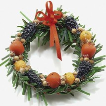 Della Robbia Wreath mul4063 Christmas Dollhouse Miniature - £10.56 GBP