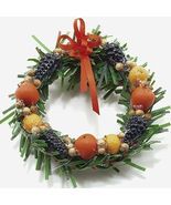 Della Robbia Wreath mul4063 Christmas Dollhouse Miniature - $13.25