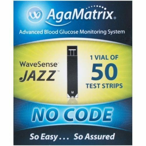 AgaMatrix WaveSense Jazz Test Strips x 50 | FAST &amp; FREE UK P&amp;P - $21.85