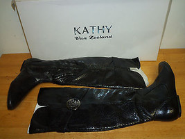 Kathy Van Zeeland New Womens Babe Black Boots Size 10 M Shoes - £78.16 GBP
