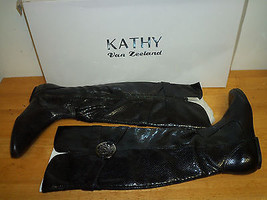 Kathy Van Zeeland New Womens Babe Black Boots Size 10 M Shoes - £78.53 GBP